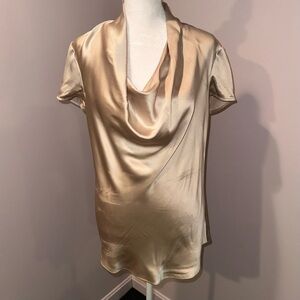 Silk Theory Cowl Neck Blouse